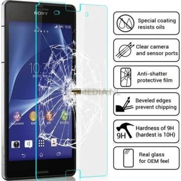 2 pack - Sony Xperia Z3 glazen Screenprotector Tempered Glass (0.3mm)