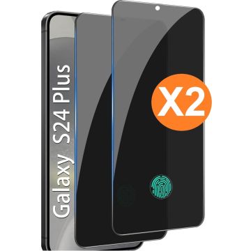 Screenprotector Geschikt voor Samsung Galaxy S24 Plus Privacy Screenprotector Tempered glass 2 Pack