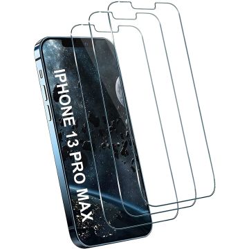 Screenprotector Geschikt voor 13 Pro Max screenprotector - tempered glass - Screenprotector Screenprotector Geschikt voor 13 Pro max - 3 Pack