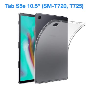 Samsung Tab S5e 10.5 hoesje Ultra-Thin Transparent Clear TPU Gel Case Softcase hoesje