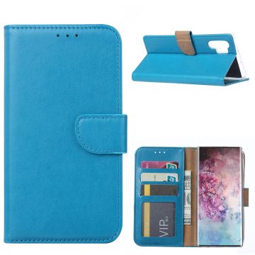Ntech Portemonnee Hoesje voor Samsung Galaxy Note 10 Plus - Blauw