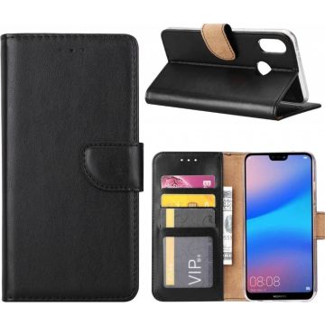 Ntech Huawei P Smart 2019 Pashouder hoesje Zwart