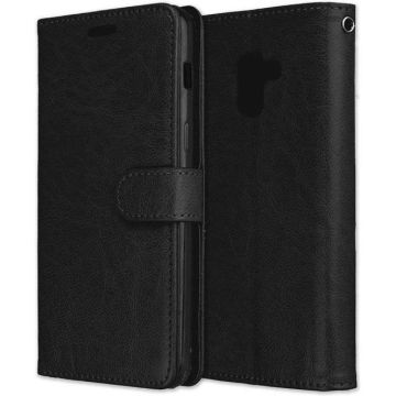 Samsung Galaxy A8 2018 hoesje - Bookcase Wallet Zwart