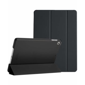 Hoes geschikt voor iPad 2021 Silicone hoesje soft cover Zwart - Hoes geschikt voor iPad 2021 - Hoes geschikt voor iPad 9e/8e/7e Generatie hoes Smart hoes Trifold - Hoes geschikt voor iPad 2020 hoes
