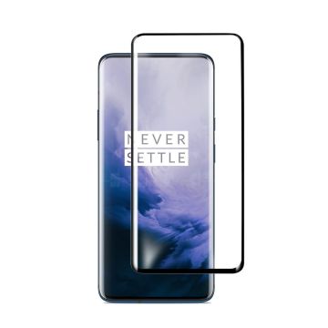 Ntech OnePlus 7 Pro full cover Screenprotector Tempered Glass - Zwart
