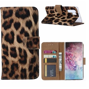 Samsung Galaxy Note 10 Plus Portemonnee Hoesje - Luipaard Ntech