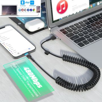 Ntech USB naar Lightning Oplaad en Data kabel 1,5 meter voor Geschikt voor iPhone 13 Pro Max / 13 Pro / Mini / 13 / 12 Pro Max / 12 Pro / 12 / 12 Mini