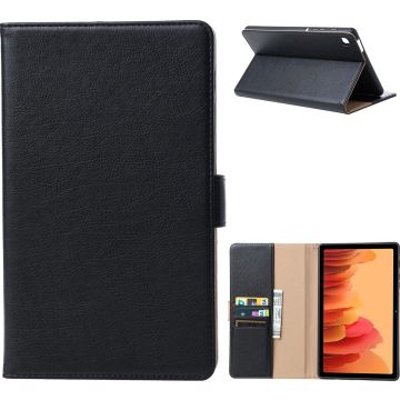 Samsung Tab S6 lite Hoes Premium Luxe Leren Bookcase Zwart - Samsung Galaxy S6 lite hoes Boekmodel - Samsung S6 lite hoesje - Samsung Tab S6 lite hoesje
