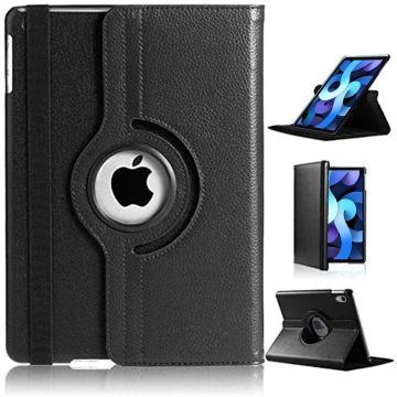Hoes geschikt voor iPad Air 2020 (10,9 inch) - 360 Graden Draaibare bookcase met standaard - Zwart