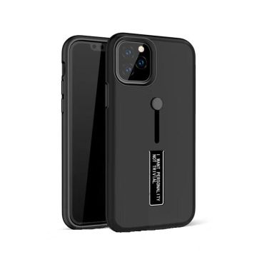 Geschikt voor iPhone 11 Pro Lazy finger Ringhouder TPU - Zwart Ntech
