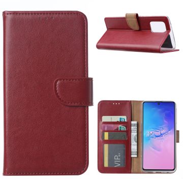 Samsung Galaxy S10 Lite (2020) Hoesje met Pasjeshouder - Bordeaux