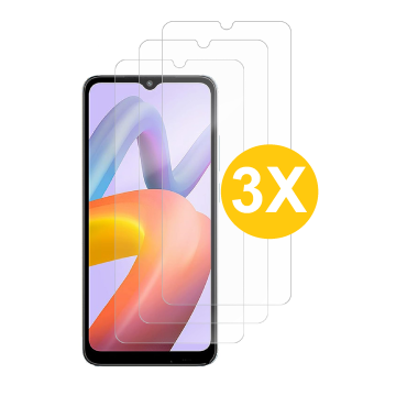 Screenprotector geschikt voor Xiaomi Redmi A1/A1 Plus screenprotector Beschermglas - 3 Stuks / Redmi A2+/A2 Plus Screen protector gehard glas
