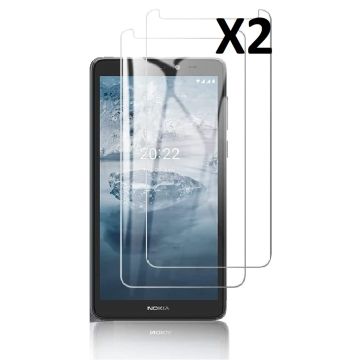 Screenprotector geschikt voor Nokia c2 2nd edition Screenprotector Gehard Glas - Screenprotector geschikt voor Nokia c2 2nd edition ScreenprotectorTempered Glass - 2 Stuks