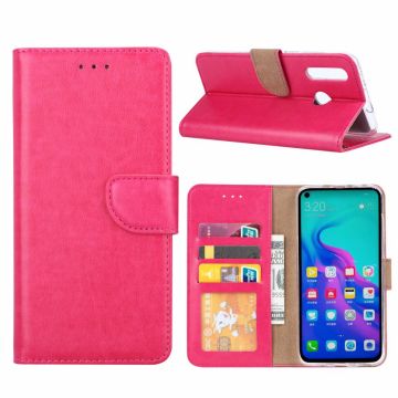 Ntech Hoesje voor Huawei nova 4 portemonnee hoesje / met opbergvakjes Pink