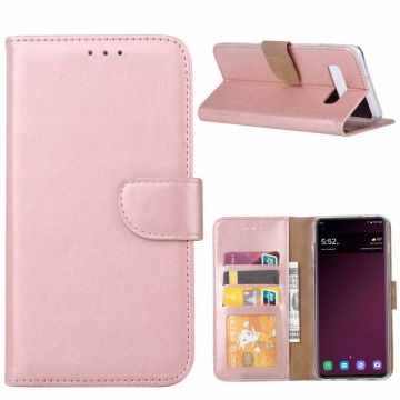Ntech Portemonnee Hoesje voor Samsung Galaxy S10 - Rose Goud