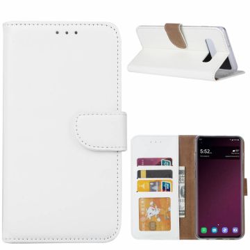 Ntech Portemonnee Hoesje voor Samsung Galaxy S10 - Wit