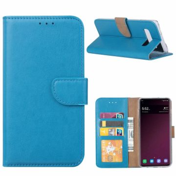 Ntech Hoesje voor Samsung Galaxy S10e portemonnee hoesje / met opbergvakjes Blauw