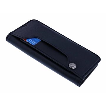 Ntech Samsung Galaxy S8 Flip Cover met Magneetsluiting en Uitschuifbare Kaartenhouder Zwart