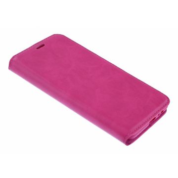 Ntech Luxe Pink/Roze TPU / PU Leder Flip Cover met Magneetsluiting voor Samsung Galaxy A7 2018