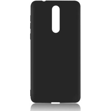 Ntech Nokia 3.1+ (Plus) Hoesje Silicone Hoesje Flexible & Scratch Resistent TPU Case - Zwart