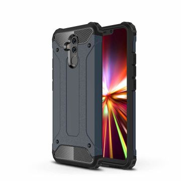 Ntech Huawei Mate 20 Lite Dual layer Armor Hoesje - Blauw