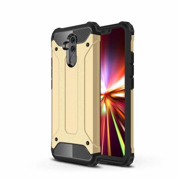 Ntech Huawei Mate 20 Lite Dual layer Armor Hoesje - Goud