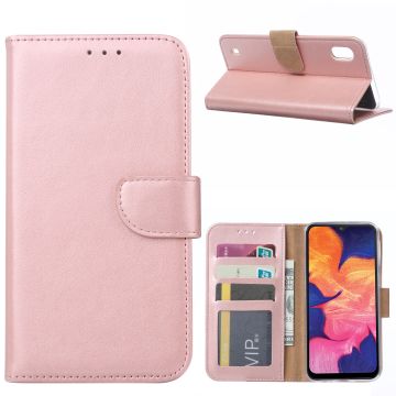 Ntech Samsung Galaxy A10 Portemonnee Hoesje / Book Case - Rose Goud