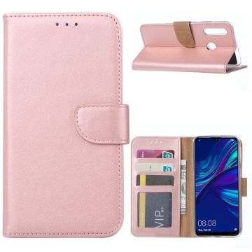 Ntech Huawei P Smart Plus (2019) Portemonnee Hoesje / Book Case - Rose Goud