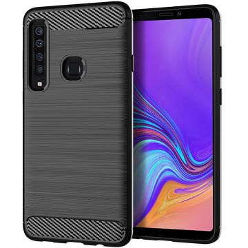 Ntech Soft Brushed TPU Hoesje voor Samsung Galaxy A9 (2018) - Matt Zwart
