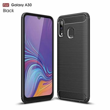 Ntech Soft Brushed TPU Hoesje voor Samsung Galaxy A30 - Matt Zwart