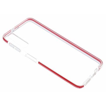 Ntech Samsung Galaxy A50 Rood &Transparant Anti Shock Back hoesje