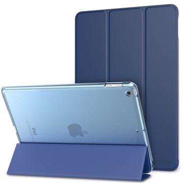 Ntech Apple iPad Air (2019) Ultra Slim Smart hoesje met Trifold Cover Stand Transparant & Blauw