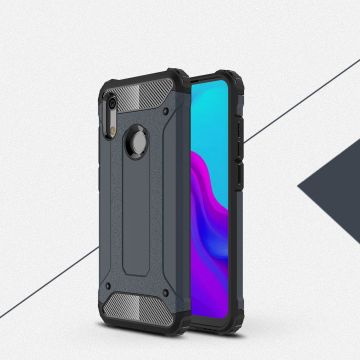 Ntech Huawei Y6 (2019) Dual layer Armor Hoesje - Blauw