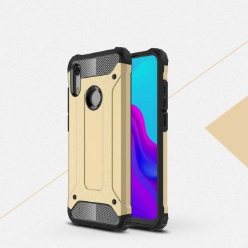 Ntech Huawei Y6 (2019) Dual layer Armor Hoesje - Goud