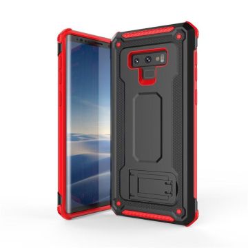 Ntech Samsung Galaxy Note 9 Armor hoesje met Kickstand Zwart & Rood