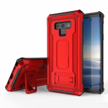 Ntech Samsung Galaxy Note 9 Armor hoesje met Kickstand - Rood