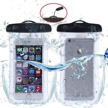 Ntech hoesje Waterdichte hoesje Pouch Geschikt voor iPhone 11 Pro Max - Transparant