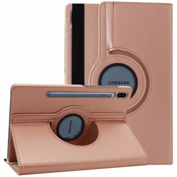 Samsung Galaxy Tab S6 360° Draaibare Hoes - Rose Goud Ntech
