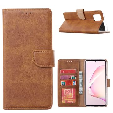 Samsung Galaxy A41 Portemonnee Hoesje - Bruin