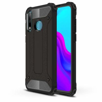 Ntech Huawei P30 Lite / P30 Lite New Edition Dual layer Armor Hoesje - Zwart