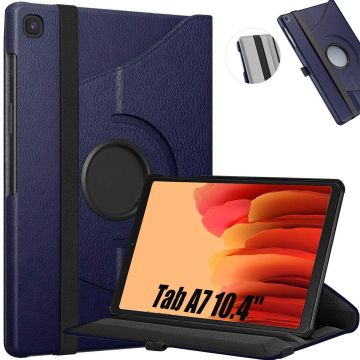 Samsung Galaxy Tab A7 Hoes - 10.4 inch - (2020/2022) - bookcase draaibaar - Donkerblauw