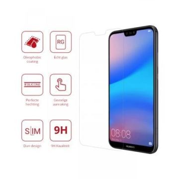 Huawei P20 Lite Tempered Glass / Beschermglas Screenprotector