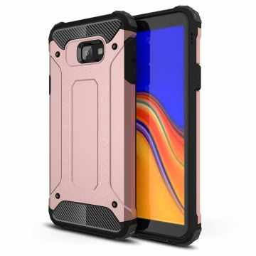Ntech Samsung Galaxy J4+ Hybrid Armor Hoesje - Rose Goud