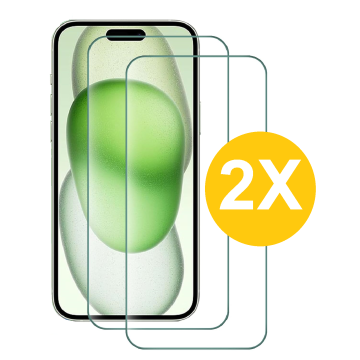 Screenprotector Geschikt voor 15 Plus screenprotector Beschermglas - Screenprotector Geschikt voor 15 Plus Screen protector gehard glas - Screenprotector Geschikt voor 15 Plus  - 2 Stuks