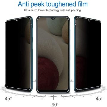 Galaxy A12 5G Privacy Glass - Samsung A13 4/5G Privacy Screen - Privacy Glass Galaxy A13 / A12 - Privacy Screenprotector Galaxy A13 / A12 - Privacy Screenprotector - 2 pack