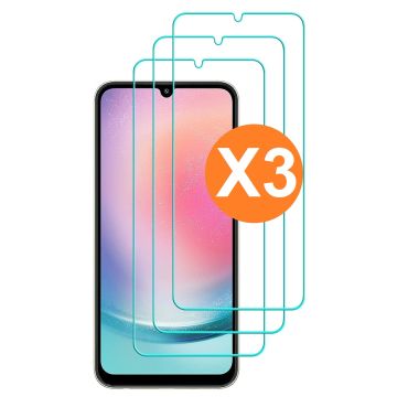 Screenprotector geschikt voor Samsung A25 - gehard glas Tempered Glass - 3 Stuks