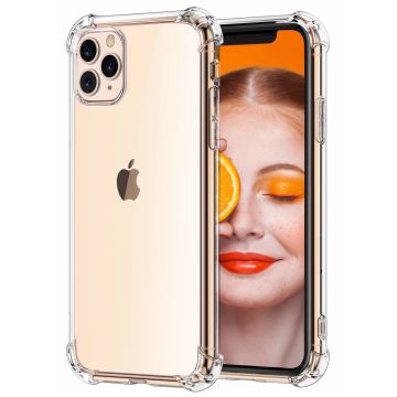 Ntech Anti Shock Back Cover - Geschikt voor iPhone 11 Pro Max - Transparant