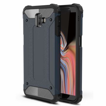 Ntech Samsung Galaxy J6+ Hybrid Armor Hoesje - Blauw
