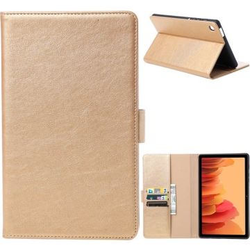 Samsung Tab A7 lite Hoes Premium Luex Leren Bookcase Goud - Samsung Galaxy A7 Lite hoes Boekmodel - Samsung A7 lite hoesje - Samsung Tab A7 lite hoes 2022