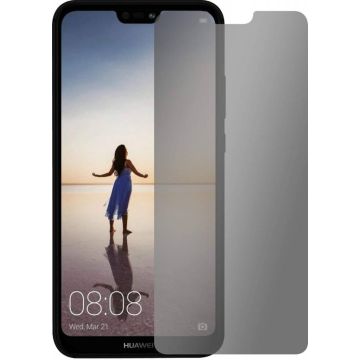 Privacy Glazen Screenprotector Huawei P20 lite / Anti Spy Tempered Glass